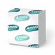 Papel Higiénico Folha-a-Folha Amoos Bulk em formato Zig-Zag e logo Amoos, ideal para uso profissional.