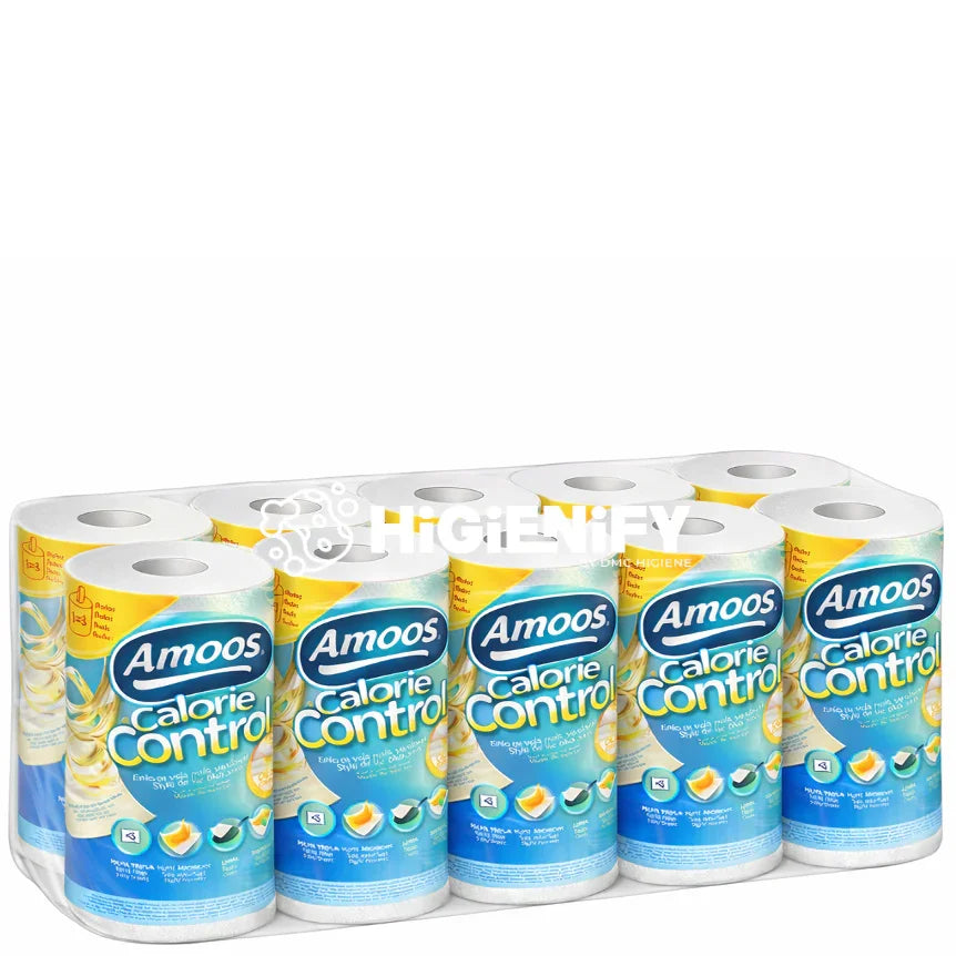 Rolo Papel de Cozinha 3F Amoos Calorie Control | Pacote com 10 rolos | Ideal para controle de calorias em frituras. perfeito para uso em cozinhas profissionais