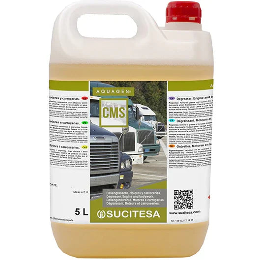 Garrafão de Desengordurante Motores e Carroçarias Auto Profissional 5L de uso industrial da marca AQUAGEN CMS