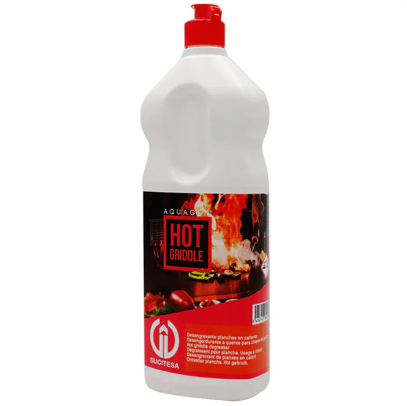 Garrafa de 1000 ml de Desengordurante Extra Forte para Chapas a Quente da marca AQUAGEN HOT GRIDDLE