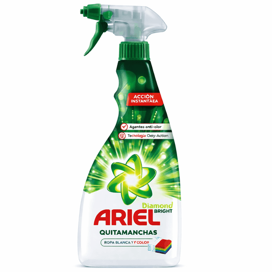 Garrafa Pulverizadora do Spray Tira-Nódoas Oxy Espuma Ativa 750ml da marca ARIEL