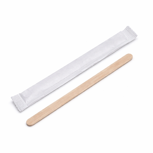 Agitador Bebidas Madeira 9cm Individual Café Chá Empresas Escritórios Take Away Restaurante Bar