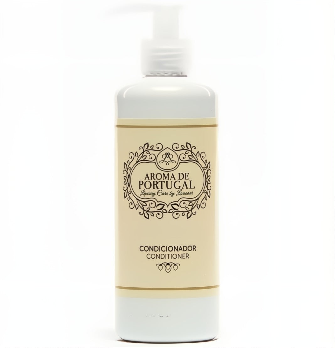LOUSANI Aroma de Portugal Gel de Banho Condicionador Amaciador Cabelo Sabonete Liquido Amenities Hotel Alojamento Local Garrafa Doseador 300ml