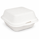 Caixa para Hambúrguer em Cana de Açúcar, descartável e prática para take away, 450ml, Pack 50un.