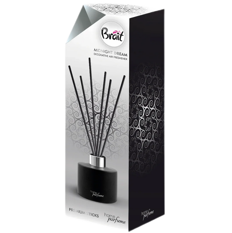 Ambientador Líquido Mikado em Varitas | Brait Premium Sticks | Frasco 100ml com varitas