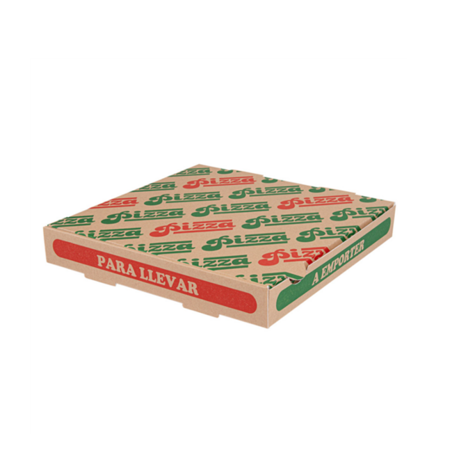 Caixa Pizza THEPACK Garcia de Pou 26x26cm Restaurante Pizzaria Italiano Embalagem Take