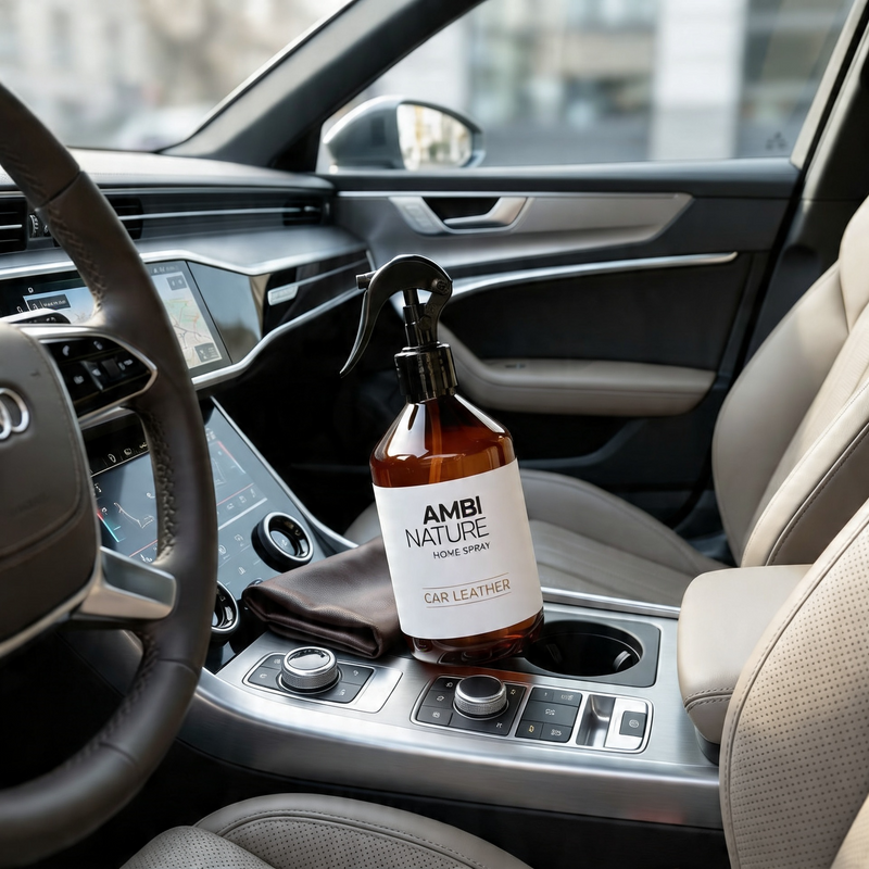 Ambientador Líquido Premium Car Leather perfeito para perfumar em ambientes profissionais de limpeza automotive