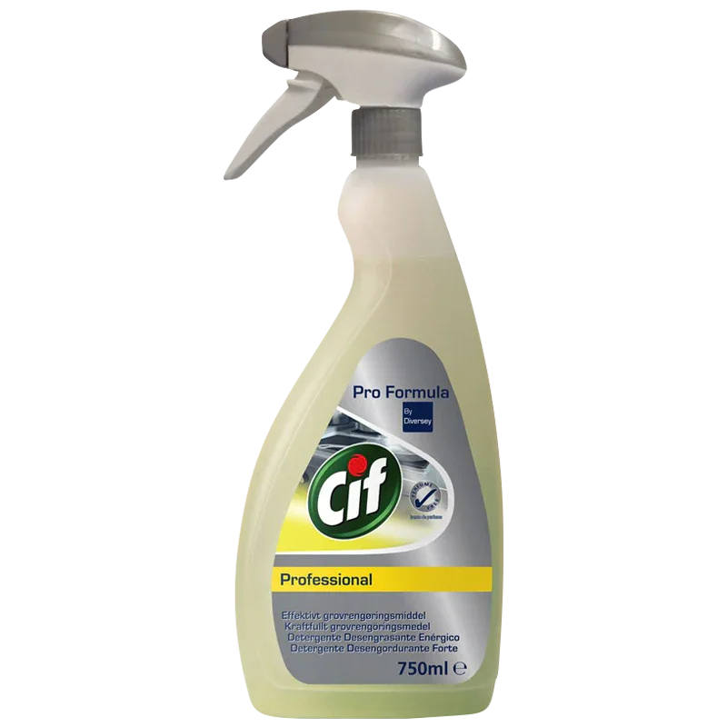 Garrafa de Desengordurante Forte Multiusos Cif Profissional Spray 750ml