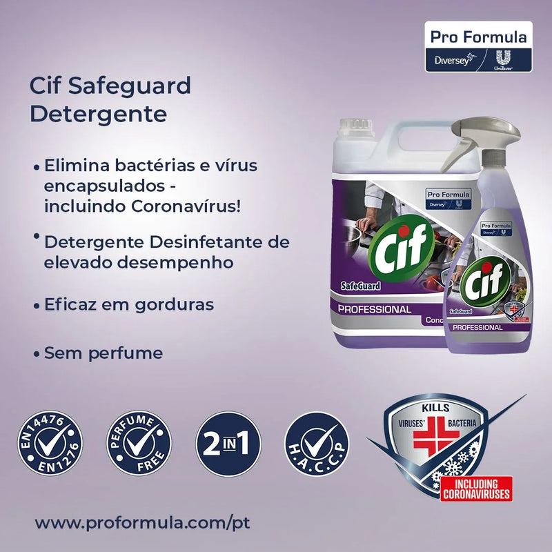 Flyer Parte III de Detergente Desinfetante 2 em 1 Cif Profissional Spray