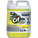 Desengordurante Forte Multiusos Cif Profissional Concentrado, garrafa de 5L para limpeza eficaz de superfícies em cozinhas industriais