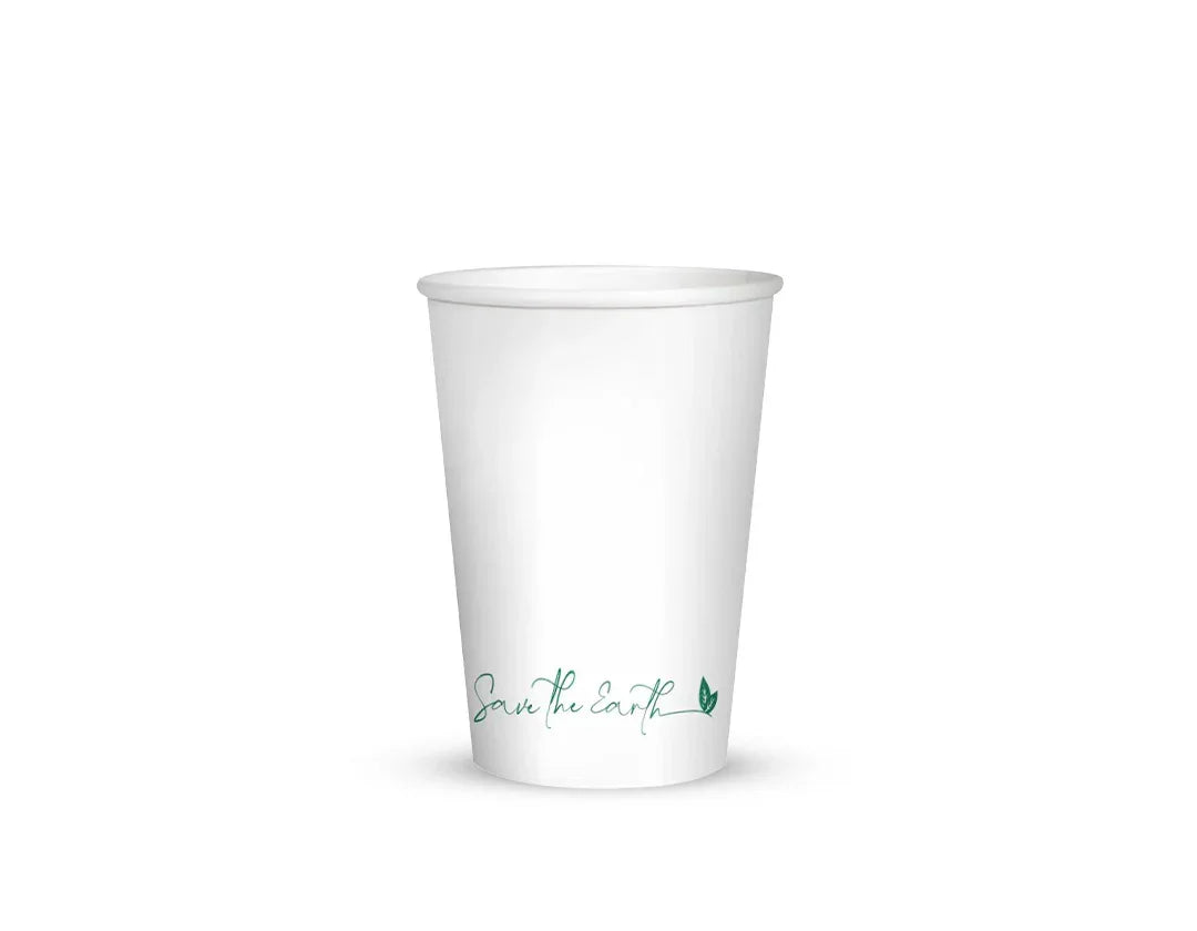 Copo Papel Cartão Branco 200ml Bebidas Frias Quentes Café Água Sumos Take Away