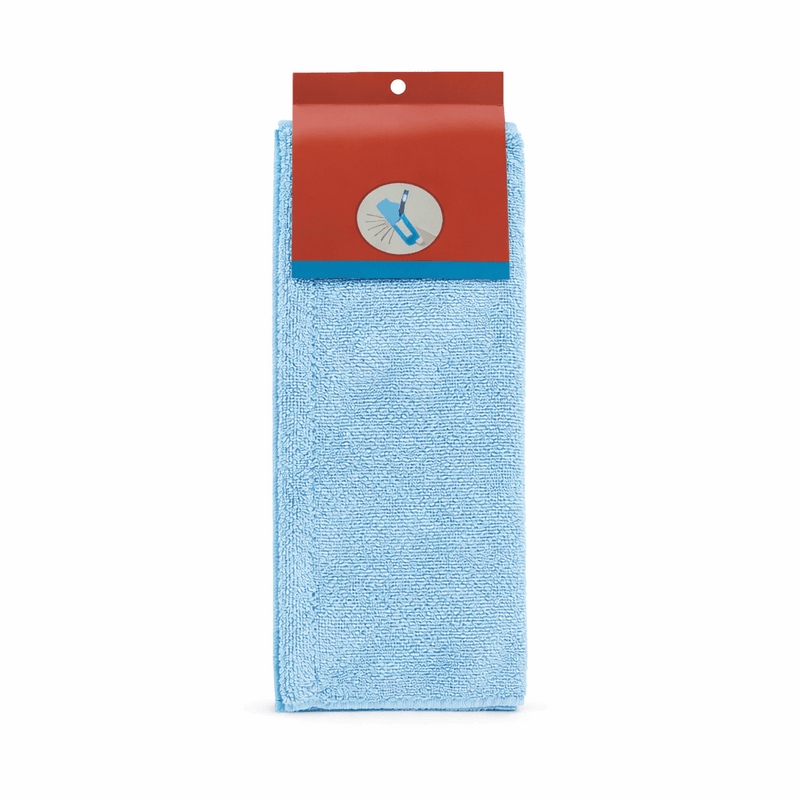 Capa em Microfibra para Vassoura Larga em azul, ideal para varrimento eficiente de superfícies verticais.
