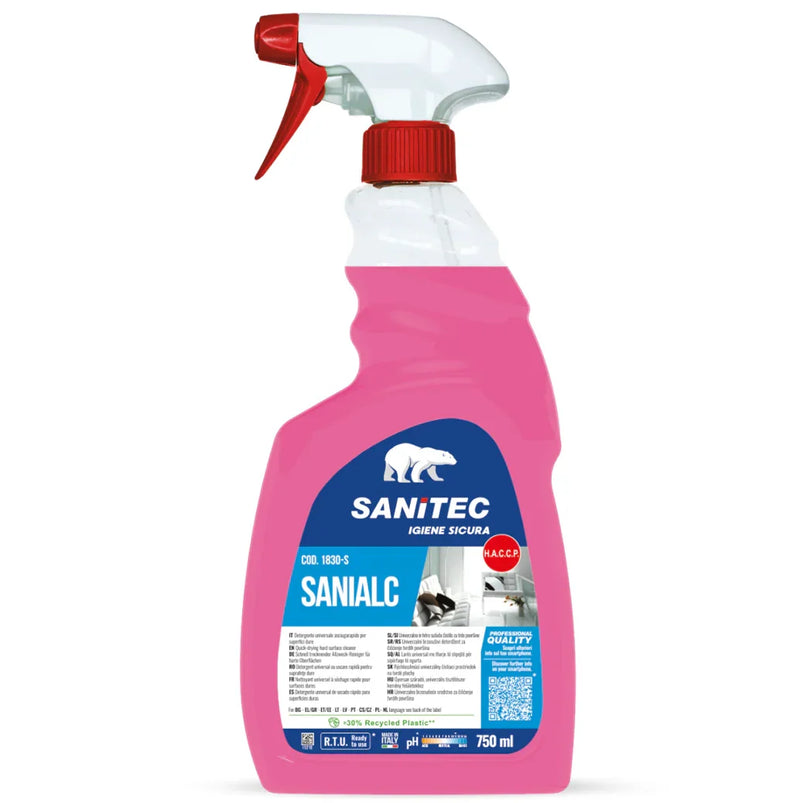 Garrafa Pulverizadora de Detergente Higienizante Multiusos Spray Profissional 750ml