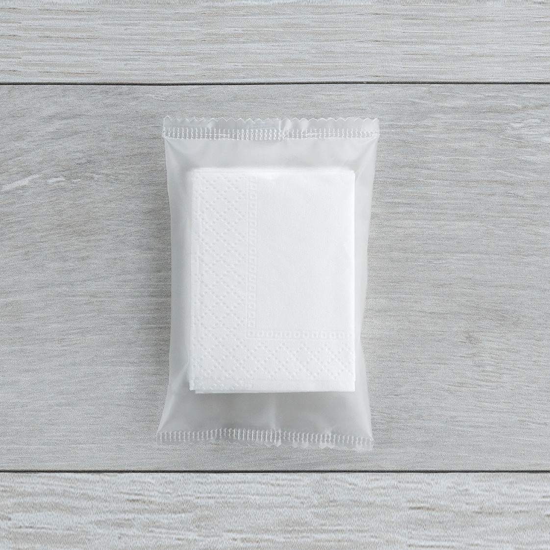 Pack de 3 Lenços de Papel em embalagem individual, perfeito para hotéis e alojamentos turísticos.