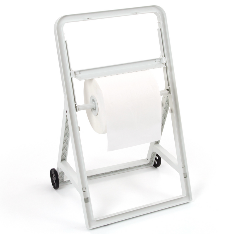 Dispensador de Rolo Papel Industrial Tripé com Rodas