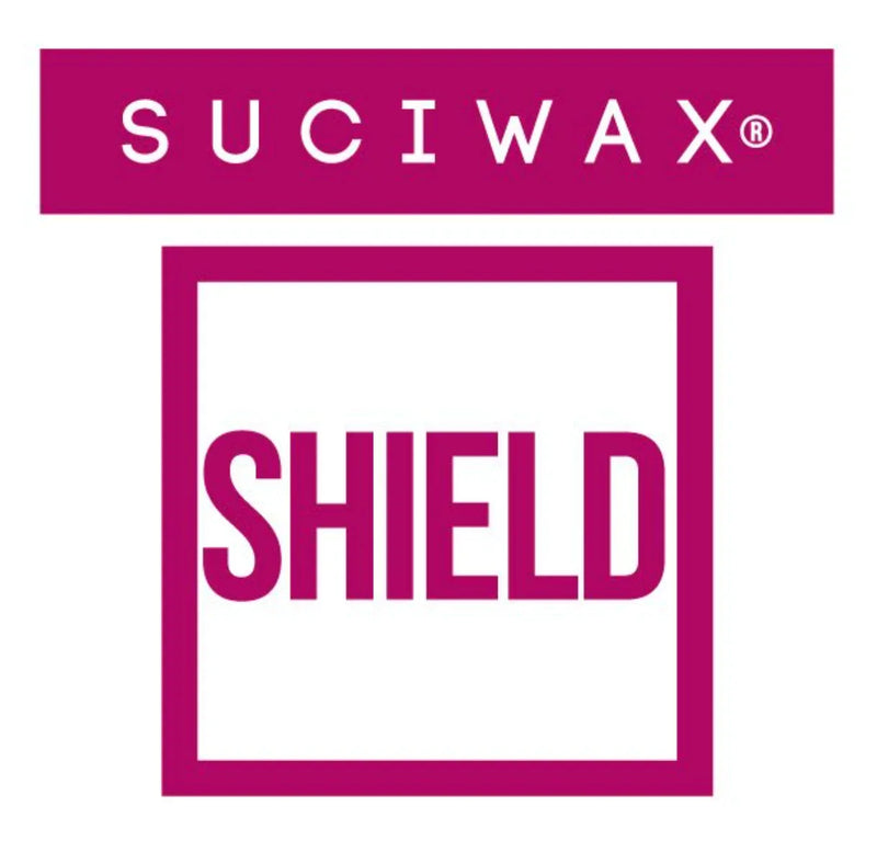 Logotipo da Suciwax Shield, marca de cera autobrilhante pavimentos de alto brilho.