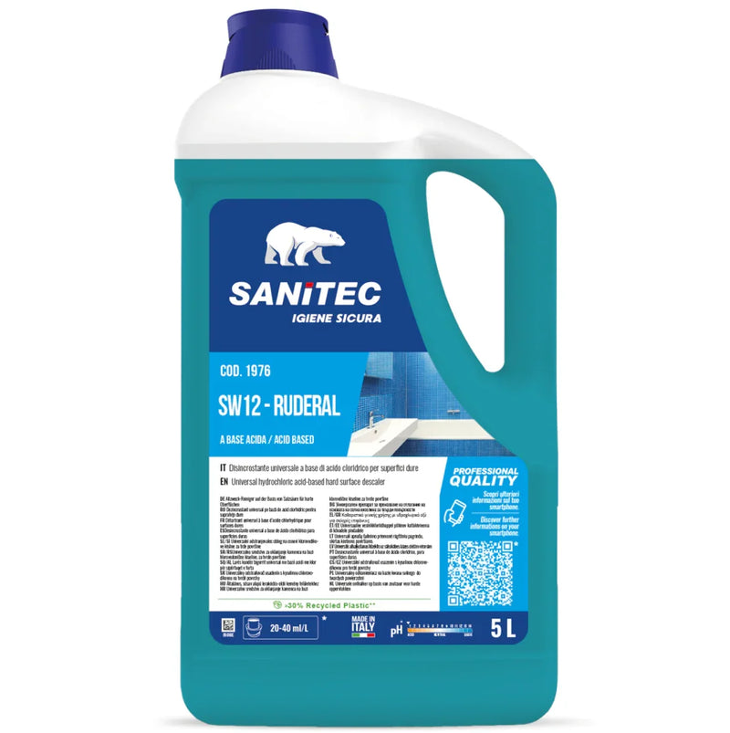 Garrafão de Detergente Desincrustante Extra Forte Profissional 5 Litros da marca SANITEC RUDERAL SW-12