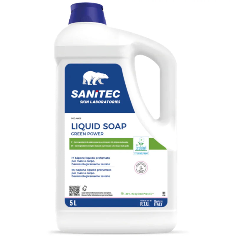 Garrafão de Sabonete Gel das Mãos e Corpo Ecológico 5L da marca SKIN LAB GREEN POWER LIQUID SOAP