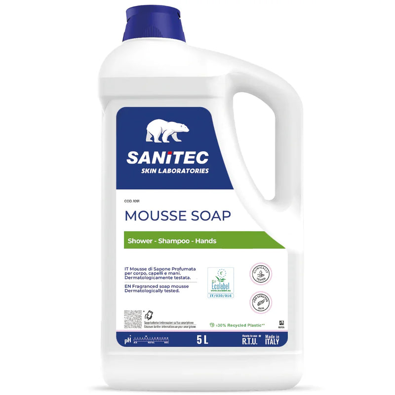 Garrafão de Recarga de Sabonete em Espuma para Mãos Profissional 5L da marca SKIN LAN MOUSSE GEL
