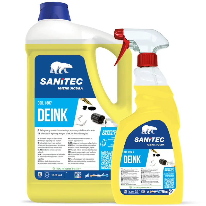 Detergente Limpador Multiusos Alcalino de Alta Performance da marca SANITEC DEINK