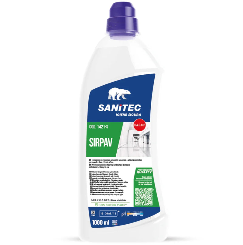 Garrafa de Detergente Multiusos Amoniacal Perfumado Profissional da marca SANITEC SIRPAV