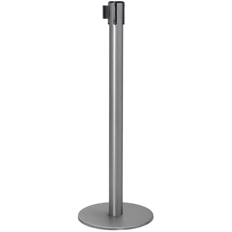 Coluna em Inox com Fita Extensível | 2,5M | ideal para decoração personalizada e espaços diversos.