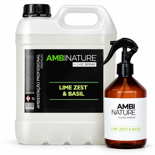 Ambientador Líquido Premium Lime Zest & Basil | 500ml e 5L