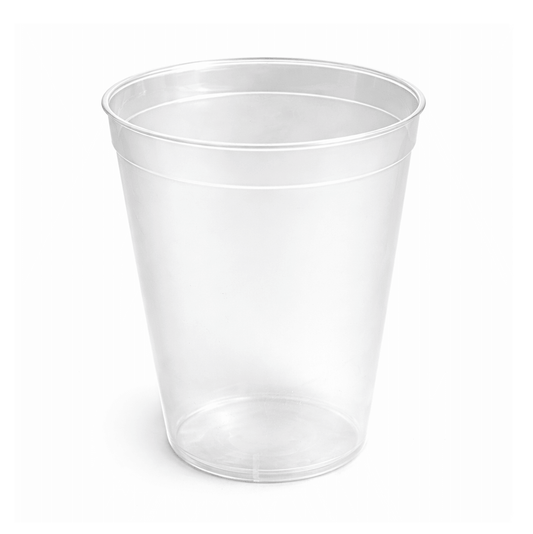 Copo Plástico PP Forte Reutilizável 180ml, transparente e resistente, ideal para eventos e uso diário em bares e discotecas