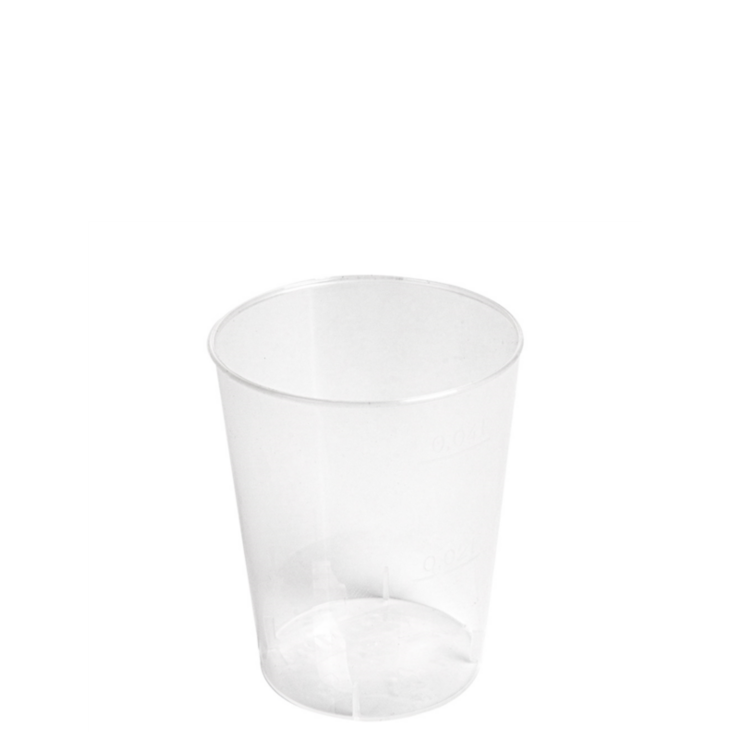 Copo PP Forte Reutilizável 40ml Pequeno Shot 