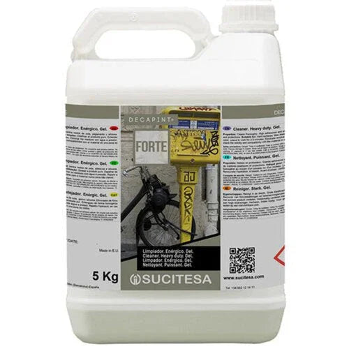 Garrafão de Detergente Removedor de Graffitis em Gel 5 Litros Profissional DECAPINT FORTE