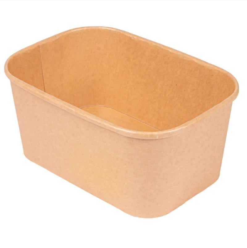 Embalagem Take Away Retangular Kraft 1500ml