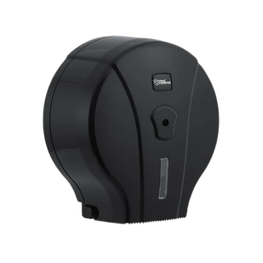 Dispensador Papel Higiénico Jumbo Preto Casa de Banho WC Empresas Económico