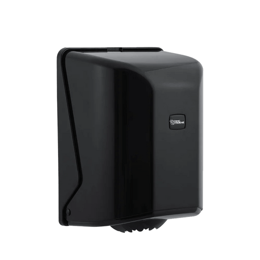 Dispensador Rolo Papel Espiral Preto Plástico ABS Cozinhas Mecha Barril Zeta Chaminé Renova Joker Amoos