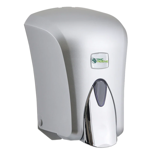 Dispensador Sabonete Líquido Cinzento Gel Mãos Plástico ABS Cinza Inox Metálico Barato Económico Empresas