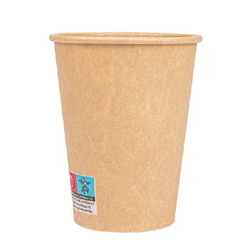 Copo Papel Cartão Kraft Bebidas Quentes 360ml Café Chá Grande Empresas Escritório Take Away Restaurante Bar