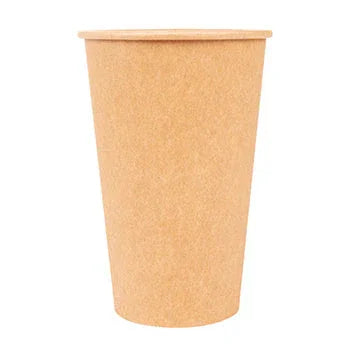 Copo Papel Cartão Kraft Bebidas Quentes 480ml Café Chá Grande Empresas Escritório Take Away Restaurante Bar