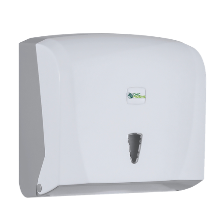 Dispensador Toalhas Mão Zig-Zag Branco Plástico ABS Barato Económico Casa Banho Empresas