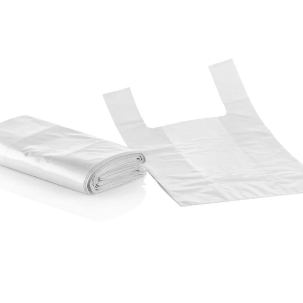 DELFI PRO ASA PEBD Saco Plastico Alça Branco Compras Embalagem 5Kg 30x40cm 40x50cm 50x55cm 60x70cm Empresas Supermercado