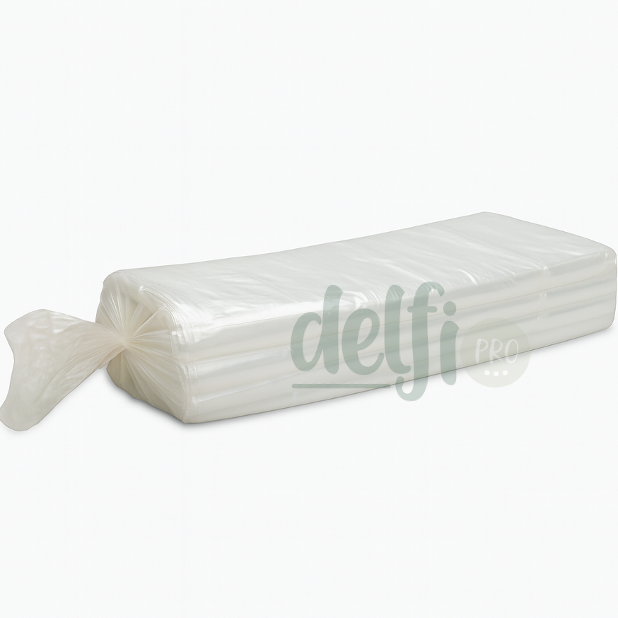 DELFI PRO CRISTAL PEDB Saco Plástico Cristal Transparente Industrial Empresas Embalagem 10kg 60x80cm 50x70cm 80x120cm 70x100cm