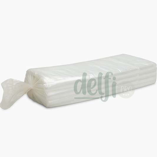 DELFI PRO CRISTAL PEDB Saco Plástico Cristal Transparente Industrial Empresas Embalagem 10kg 60x80cm 50x70cm 80x120cm 70x100cm