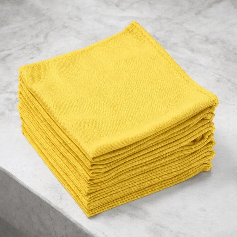 Pano Microfibras Vidros Limpeza Profissional Superfícies Brilhantes Empresas