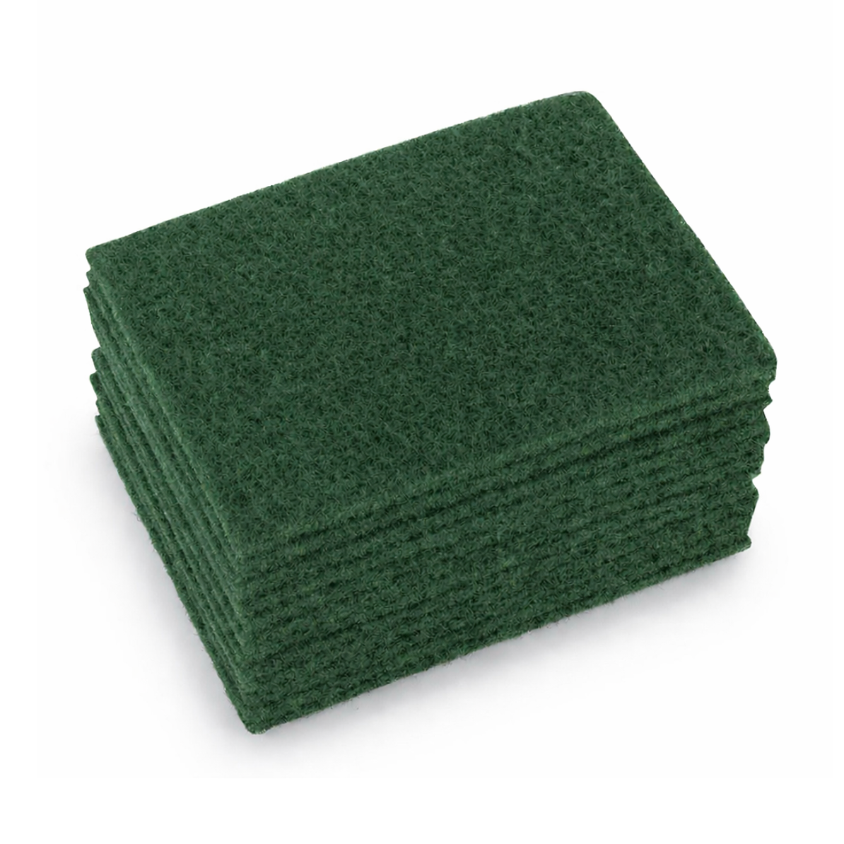 Esfregão Verde Abrasivo Cortado Profissional em formato XL, ideal para limpeza em cozinhas e restaurantes.