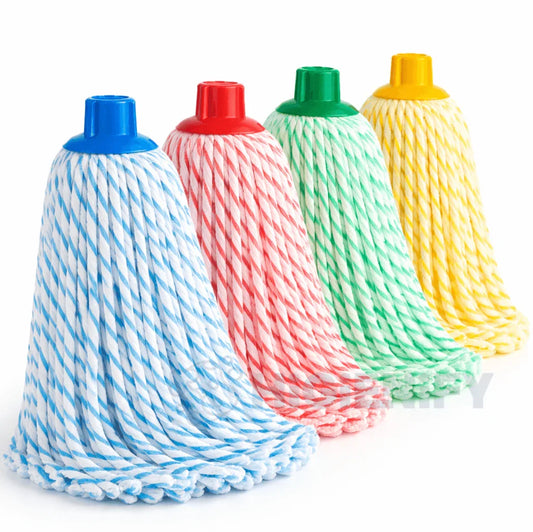 Esfregona Microfibra+Algodão Pro disponível em várias cores, ideal para uso profissional e limpeza intensiva.