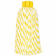 Esfregona Microfibra+Algodão Pro XXL em amarelo e branco, ideal para limpeza intensa e profissional.