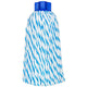 Esfregona Microfibra+Algodão Pro XL em azul e branco, ideal para limpeza intensiva e uso profissional.