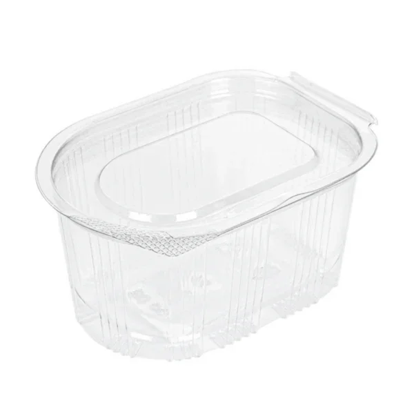 Molheira PET com Tampa Incorporada 80ml, recipiente descartável e transparente, ideal para molhos e condimentos em refeições rápidas.