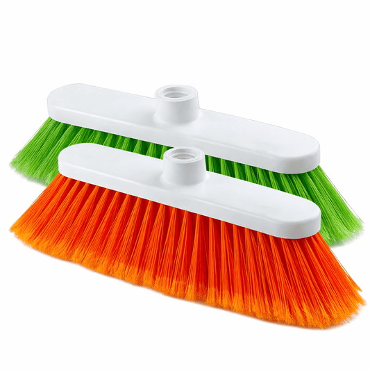 Vassoura Larga Macia Despontada disponível em duas cores