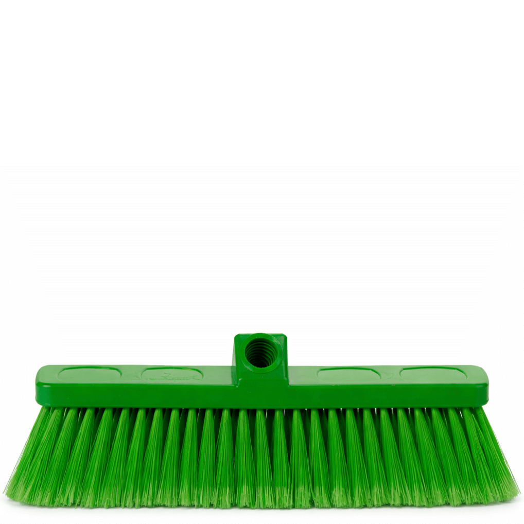 Vassoura Lava Carros Profissional DELFI PRO MUSTANG-D com cerdas verdes para uma limpeza eficiente.