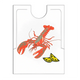 Babete de Adulto Descartável para Marisqueiras com ilustração de lagosta e limão.