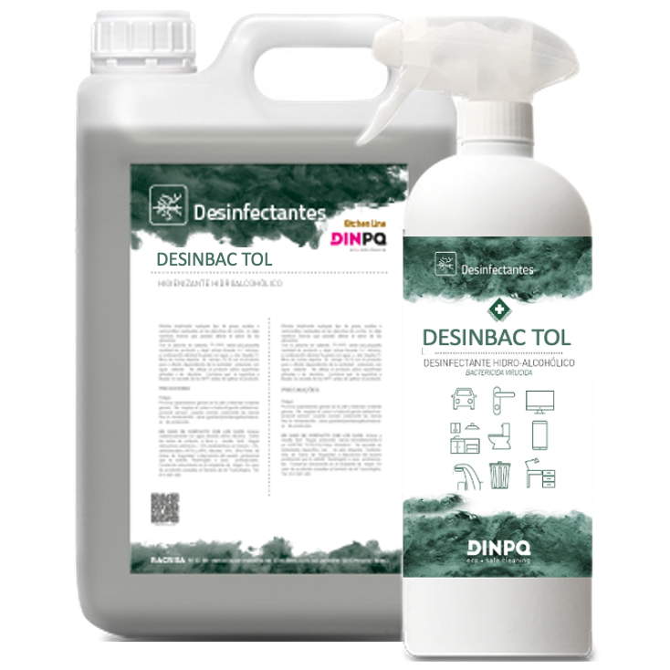 Detergente Desinfetante Multiusos Profissional 5 Litros e spray Desinbac Tol da DINPQ.
